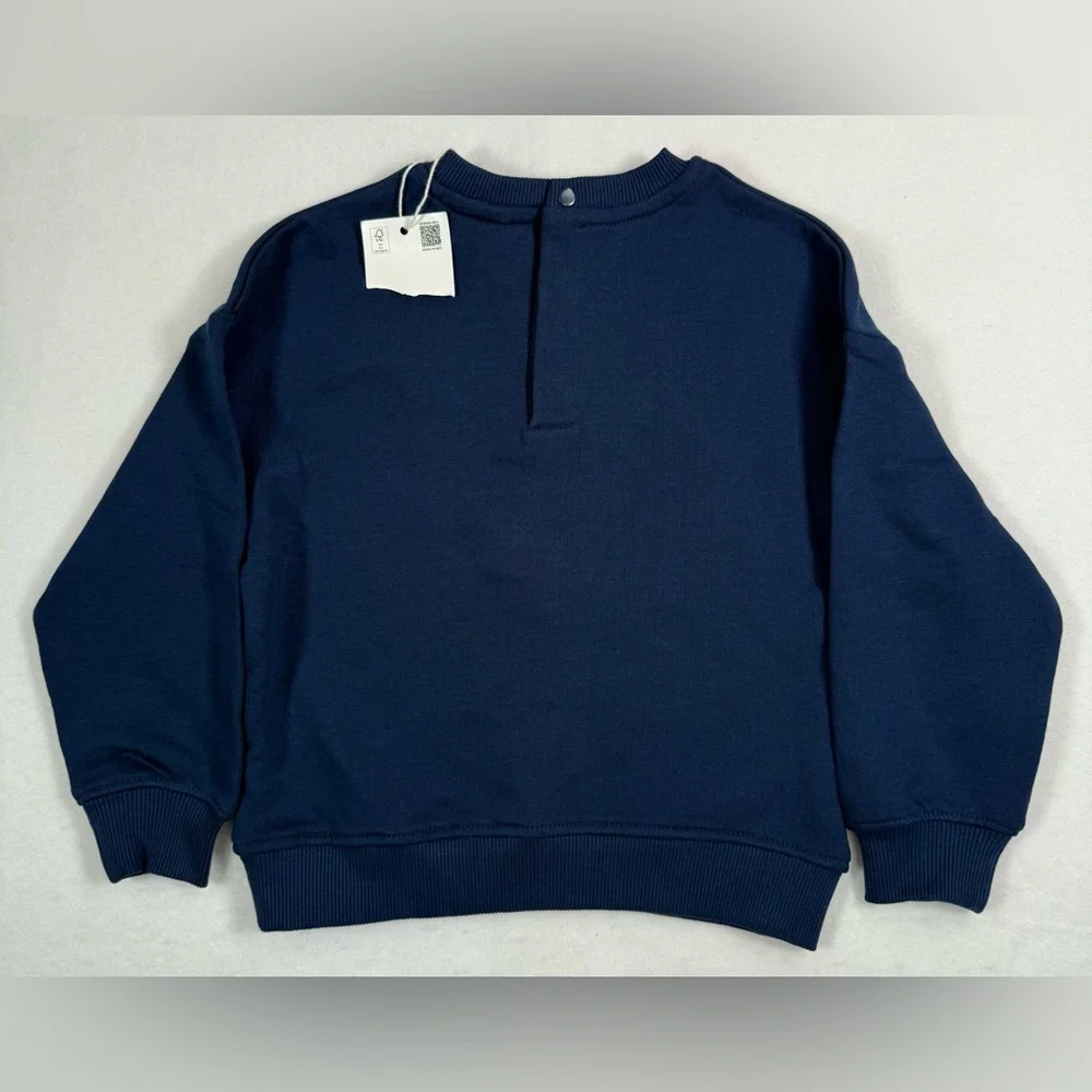NWT DC SUPERFRIENDS Boys Superhero Sweatshirt 2T Navy Superman Flash Batman New‎